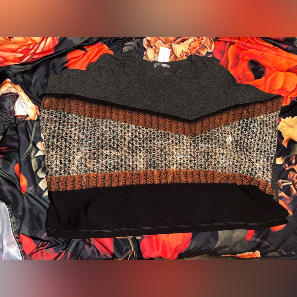 Zara oversized cropped top
